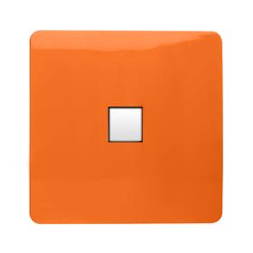 ART-PCOR  Single PC Ethernet Cat 5 & 6 Data Outlet Orange